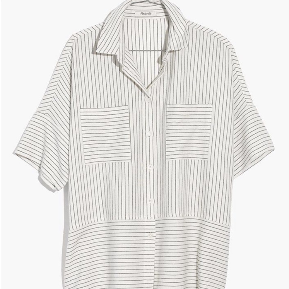 made well striped flannel (short sleeve)